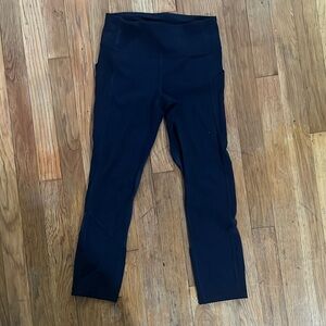True Navy Lululemon Pace Rival leggings Crop 22”